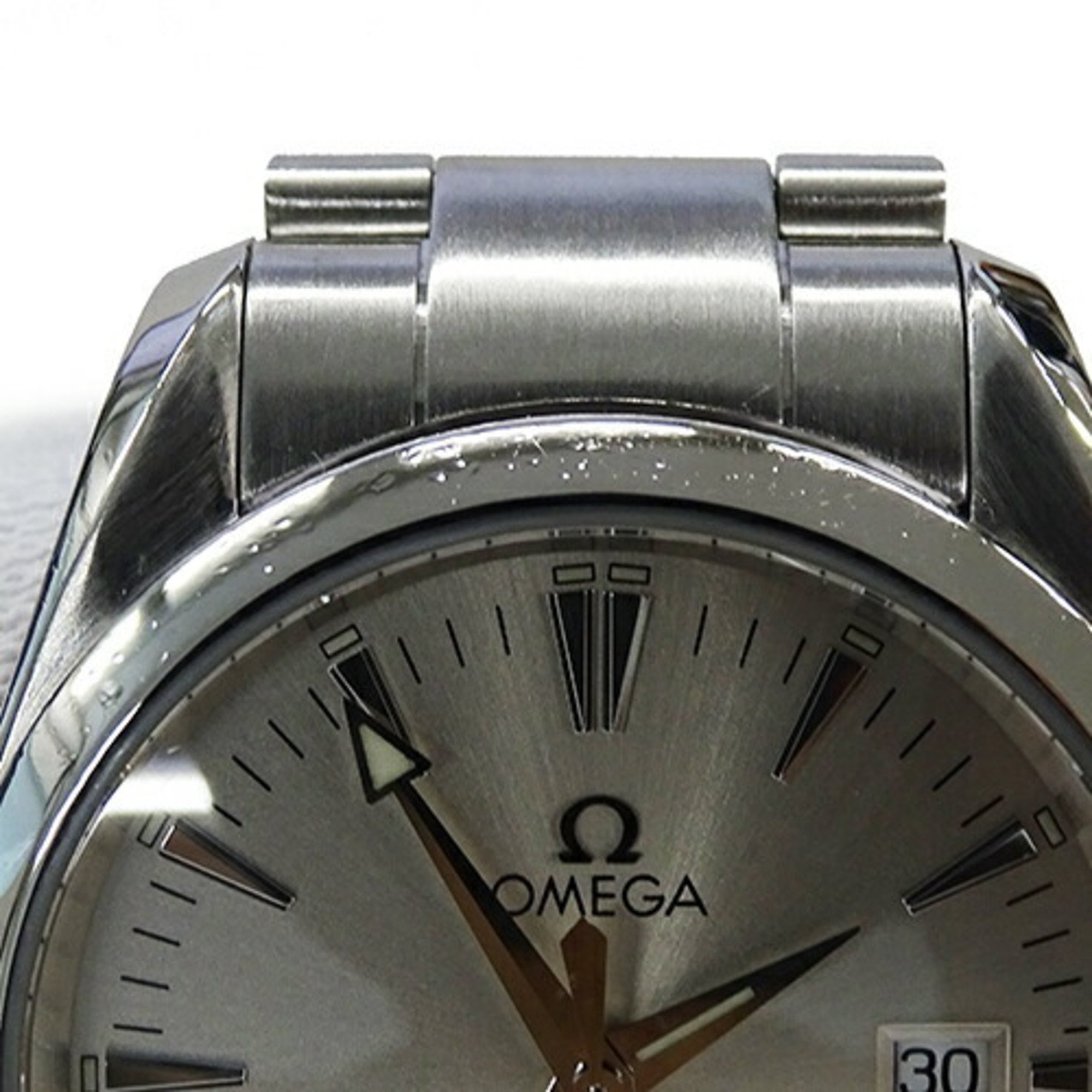 OMEGA Seamaster Aqua Terra 2518.30 Watch Men's Date 150m Quartz Stainless Steel SS Silver Polished