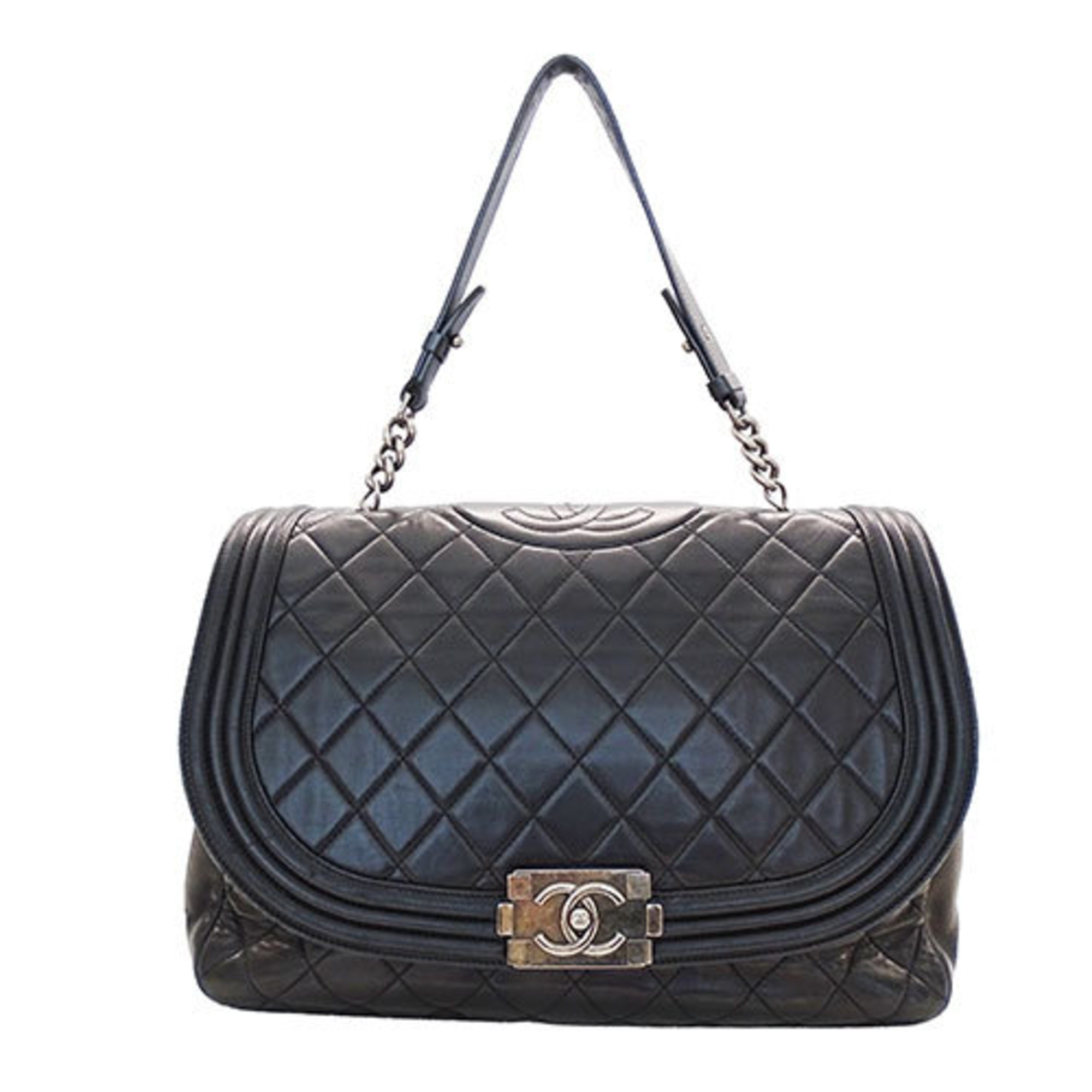 CHANEL Bag Boy Chanel Women's Shoulder Lambskin Black