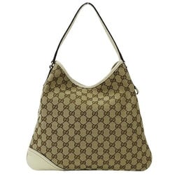 GUCCI Women's Shoulder Bag GG Canvas Beige White 169947