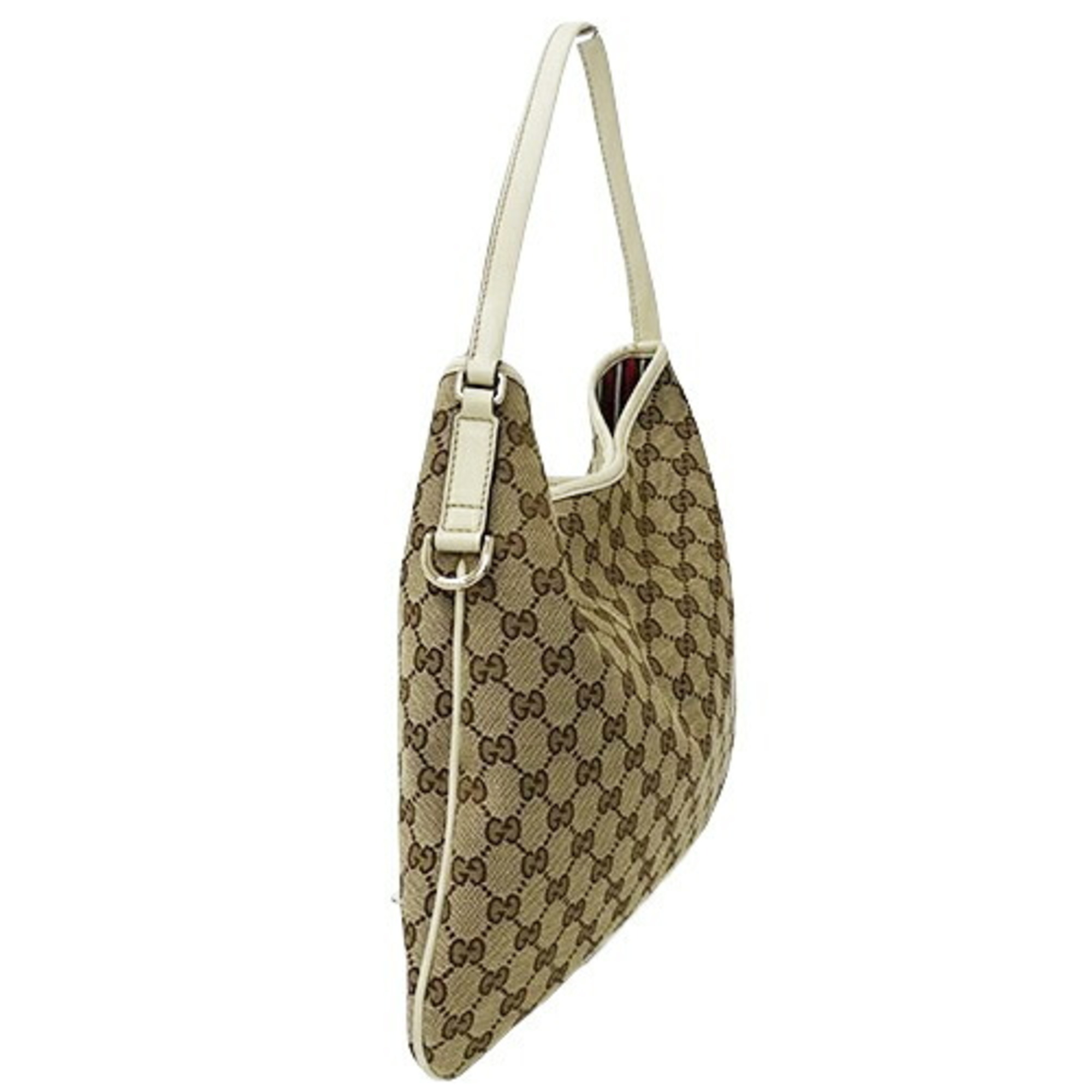 GUCCI Women's Shoulder Bag GG Canvas Beige White 169947