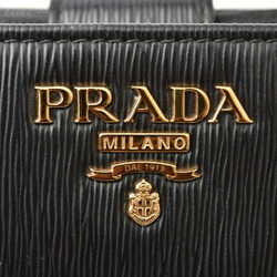 PRADA Wallet Bi-fold Leather NERO Black 1ML018