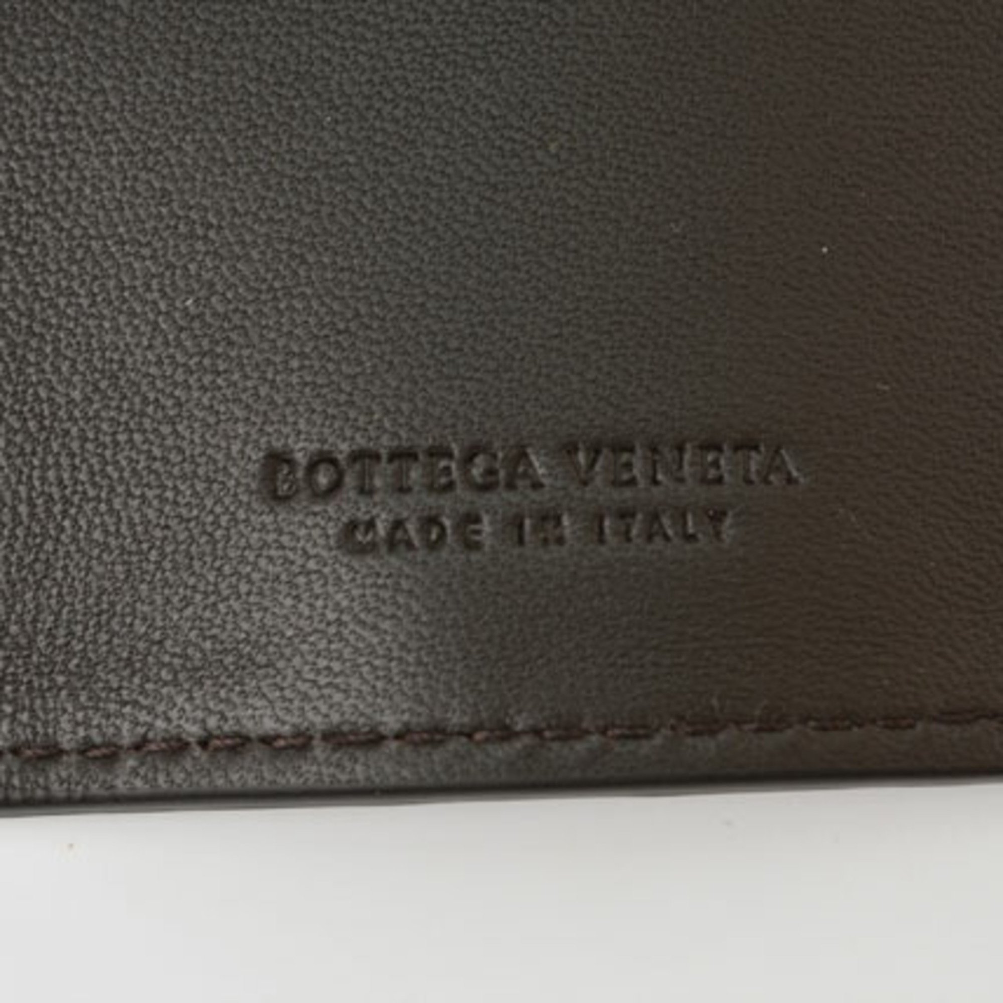 Bottega Veneta Key Case Ring BOTTEGA VENETA 4-Row Intrecciato Nappa 339336 Dark Brown Outlet