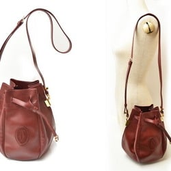 Cartier Shoulder Bag Must Line Leather Bordeaux