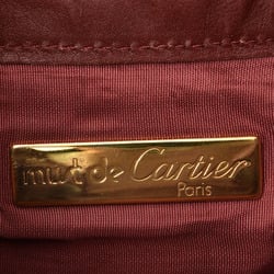 Cartier Shoulder Bag Must Line Leather Bordeaux