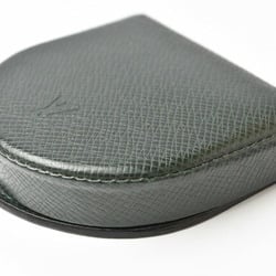 Louis Vuitton Coin Purse LOUIS VUITTON Portemonnay Cubetto Taiga M30374 Esepia Dark Green