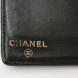 Chanel Wallet CHANEL Style Bi-Fold Caviar Skin Coco Mark Black