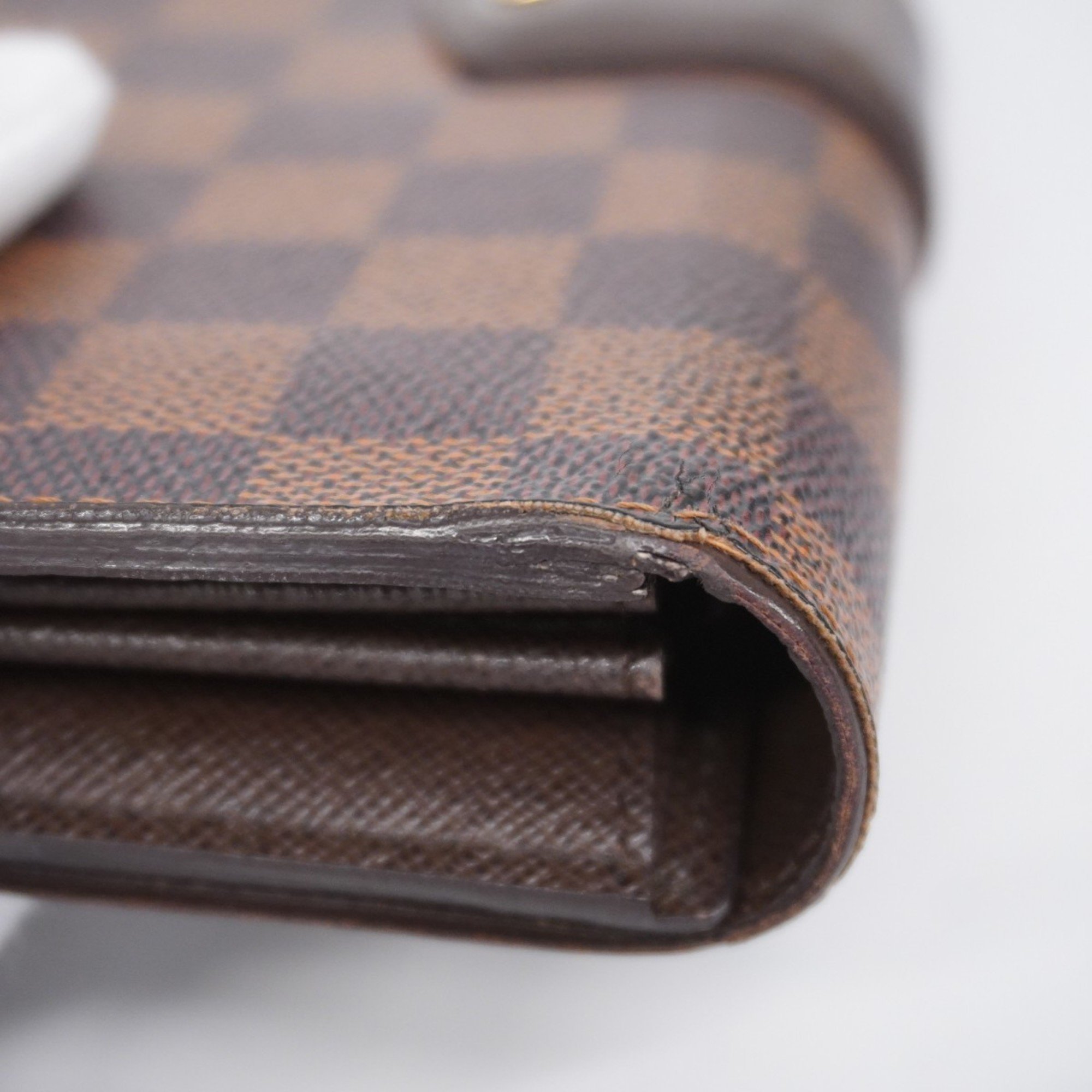 Louis Vuitton Long Wallet Damier Portefeuille Sistina N61747 Ebene Ladies