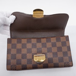 Louis Vuitton Long Wallet Damier Portefeuille Sistina N61747 Ebene Ladies