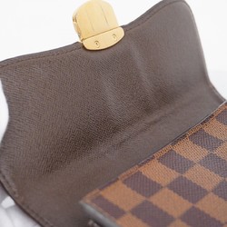 Louis Vuitton Long Wallet Damier Portefeuille Sistina N61747 Ebene Ladies