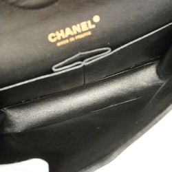 Chanel Shoulder Bag Matelasse Caviar Skin Black Women's