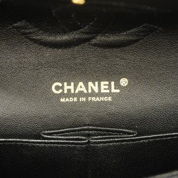 Chanel Shoulder Bag Matelasse Caviar Skin Black Women's