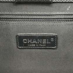 Chanel Tote Bag Matelasse Caviar Skin Black Women's