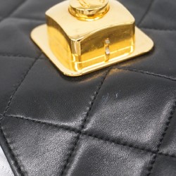 Chanel Shoulder Bag Matelasse Lambskin Black Women's