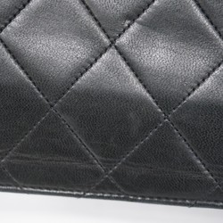 Chanel Shoulder Bag Matelasse Lambskin Black Women's