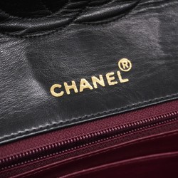 Chanel Shoulder Bag Matelasse Lambskin Black Women's