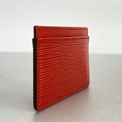 Louis Vuitton Business Card Holder/Card Case Epi Porte Carte Sample M60721 Coquelicot Men's/Women's