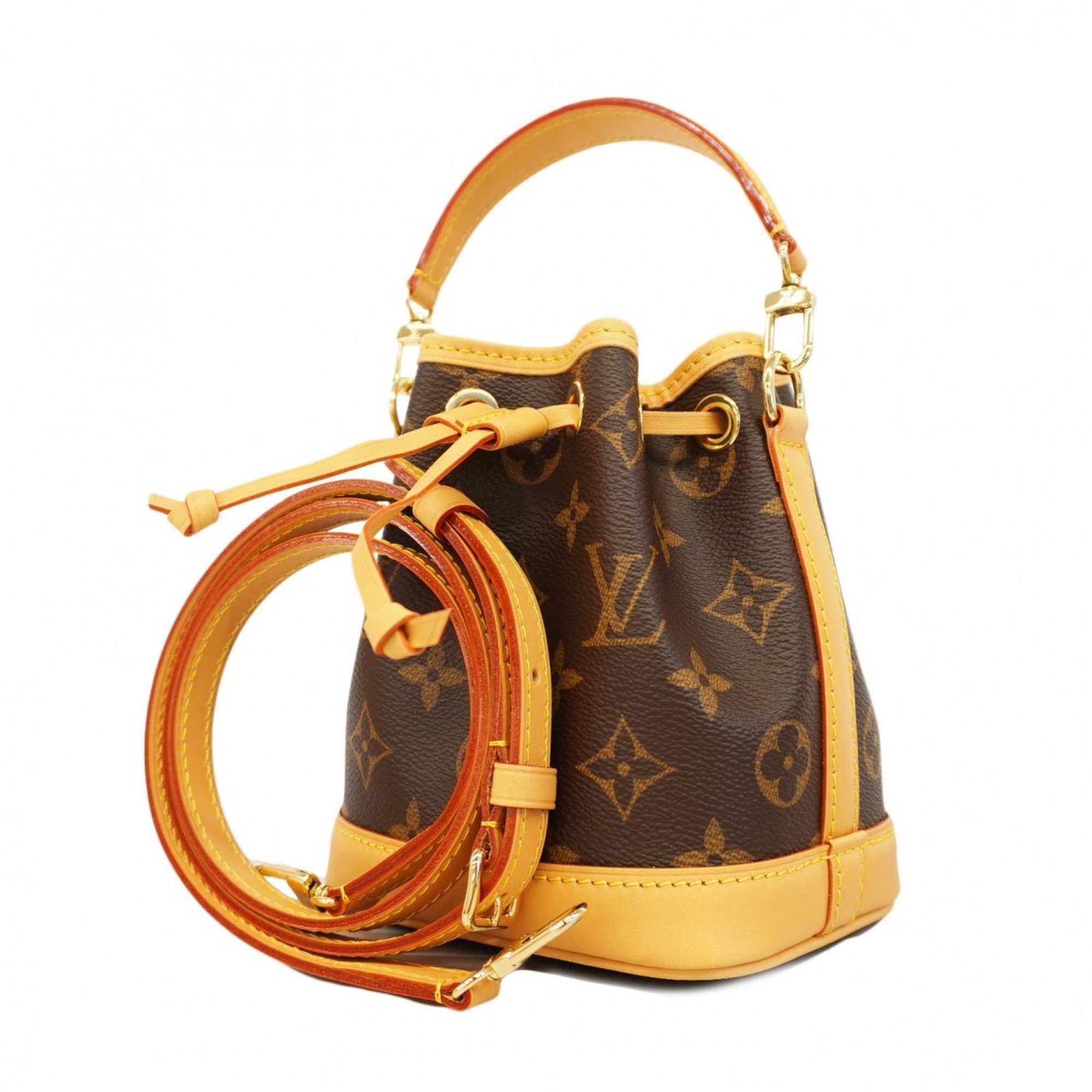 Louis Vuitton Handbag Monogram Nano Noe M81266 Brown Ladies