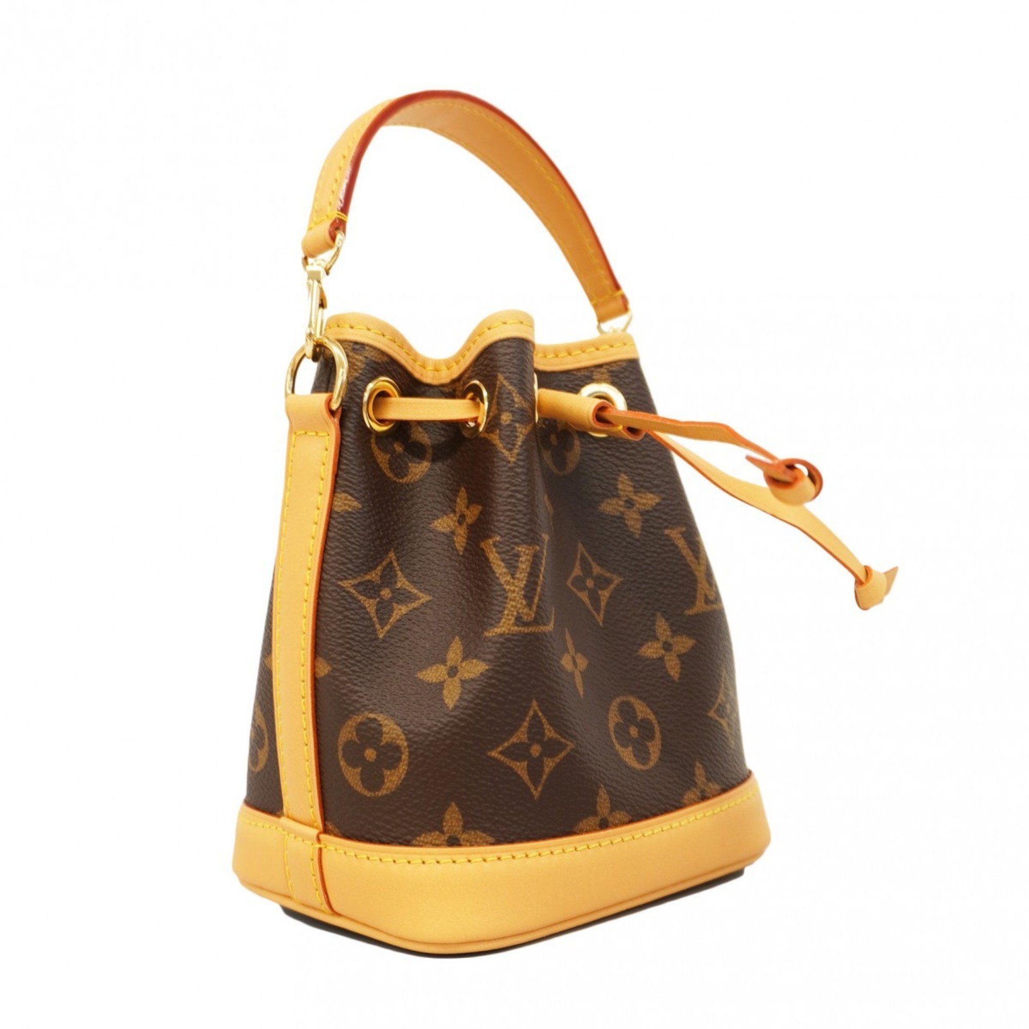 Louis Vuitton Handbag Monogram Nano Noe M81266 Brown Ladies