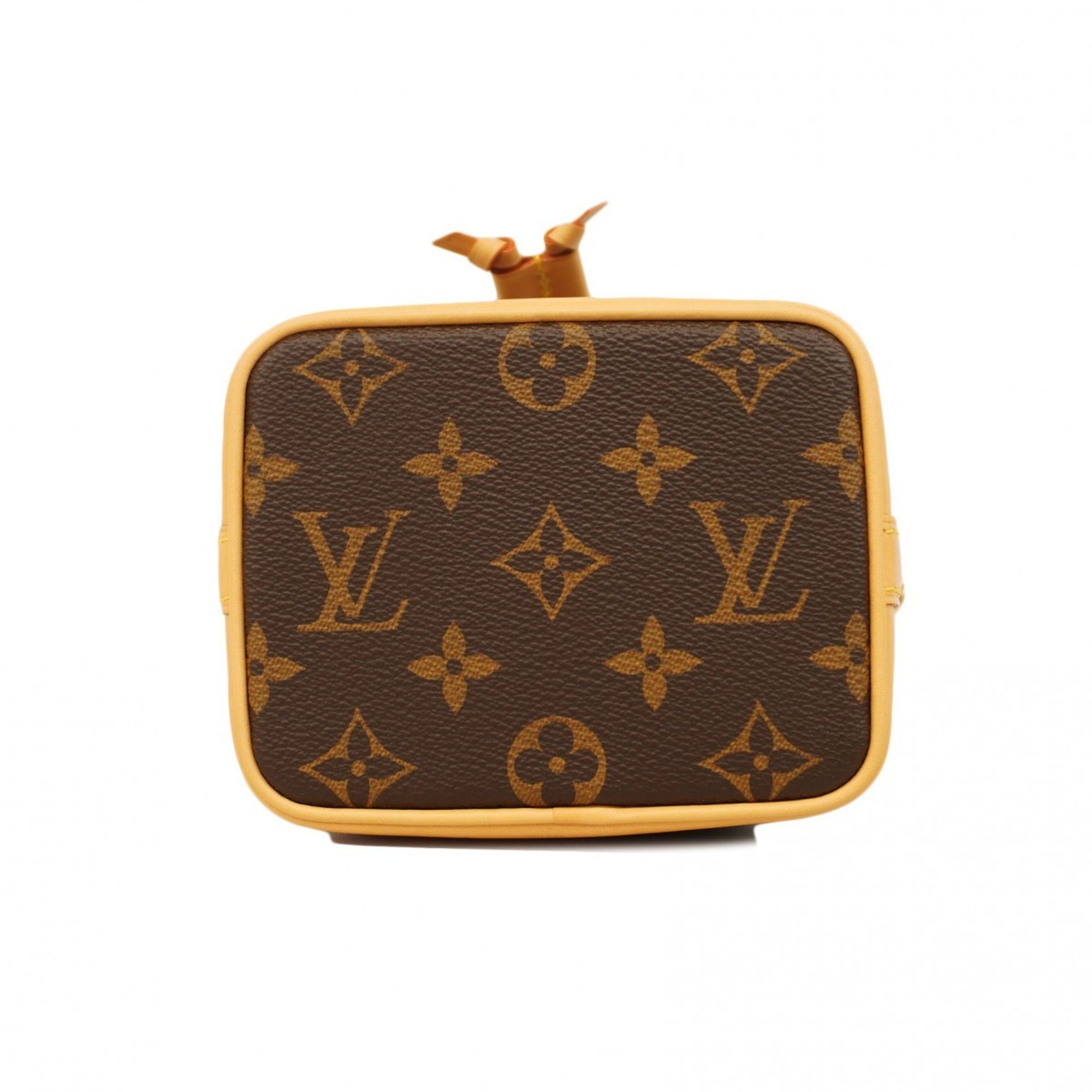 Louis Vuitton Handbag Monogram Nano Noe M81266 Brown Ladies