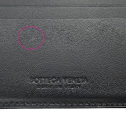 BOTTEGA VENETA Men's Wallet Bi-fold Billfold Card Case Intrecciato Leather Black