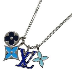 Louis Vuitton LOUIS VUITTON Necklace for Women and Men, Pendant LV Instinct Silver Blue M00917 OB3732