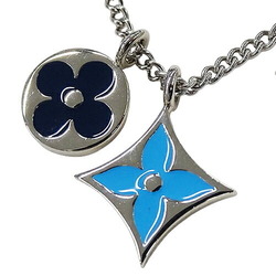 Louis Vuitton LOUIS VUITTON Necklace for Women and Men, Pendant LV Instinct Silver Blue M00917 OB3732