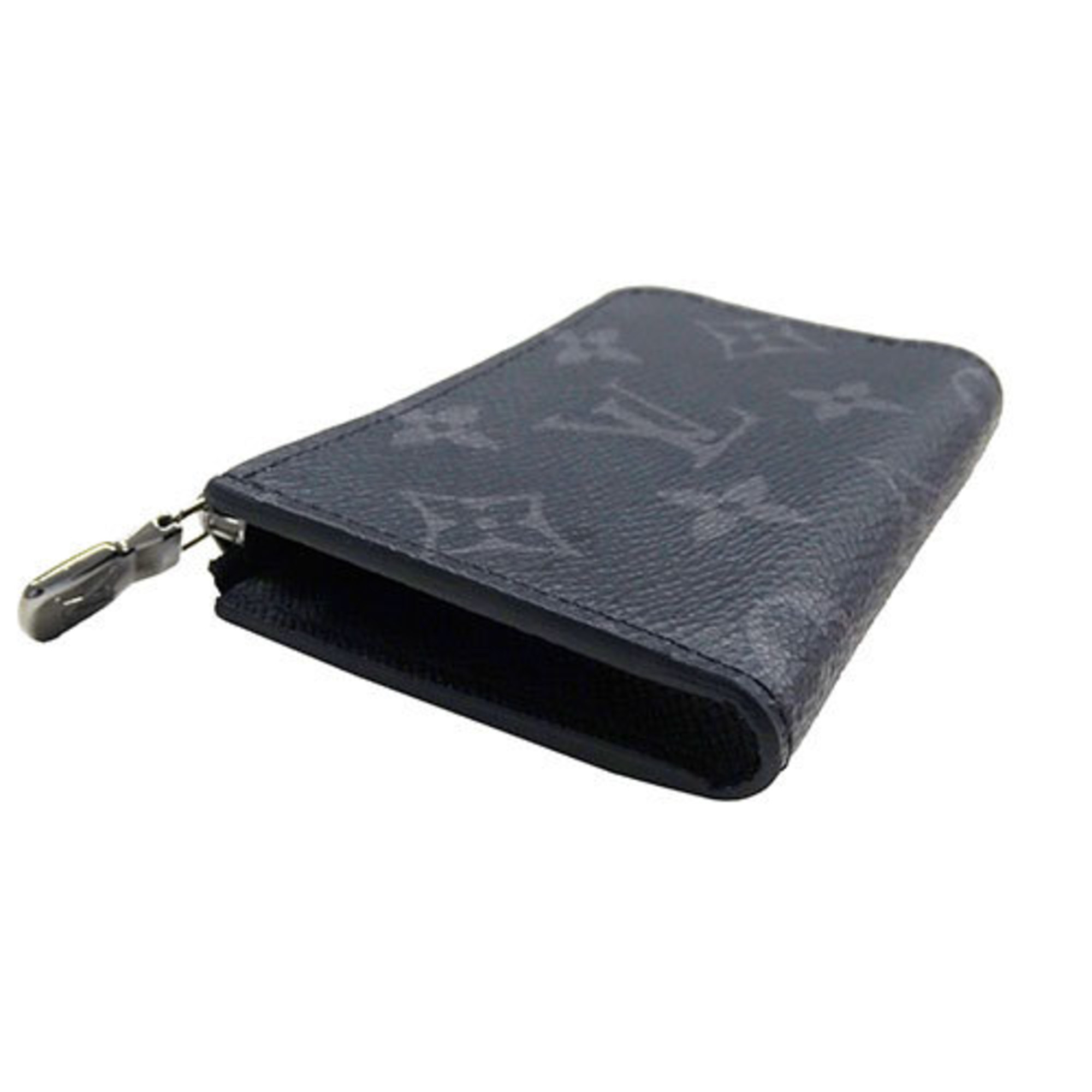 Louis Vuitton LOUIS VUITTON Wallet Eclipse Men's Coin Case Monogram Portemonnay Jour M63536 L-shaped Compact