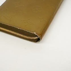 Louis Vuitton Long Wallet Vernis Zippy M93723 Vert Bronze Ladies