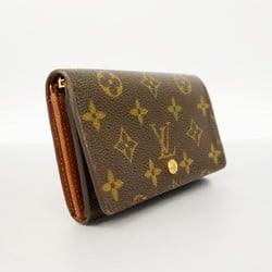 Louis Vuitton Wallet Monogram Porte Monnaie Tresor M61730 Brown Men's Women's