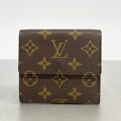 Louis Vuitton Tri-fold Wallet Porte Monnaie Billet Credit M61652 Brown Men's Women's