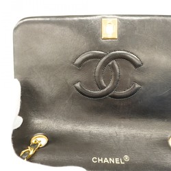 Chanel Shoulder Bag Matelasse Lambskin Black Women's