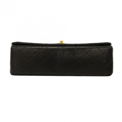 Chanel Shoulder Bag Matelasse Lambskin Black Women's