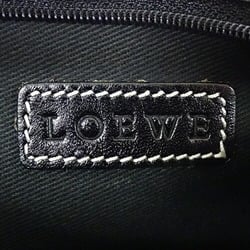 LOEWE Pouch Women's Bag Anagram Canvas Leather Grey Black