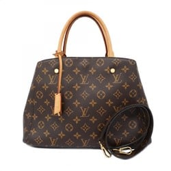 Louis Vuitton Handbag Monogram Montaigne MM M41056 Brown Ladies