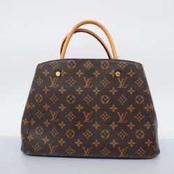 Louis Vuitton Handbag Monogram Montaigne MM M41056 Brown Ladies