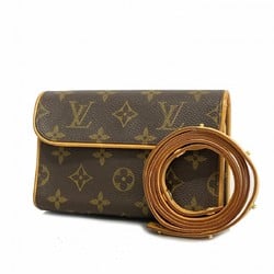 Louis Vuitton Shoulder Bag Monogram Pochette Florentine M51855 Brown Ladies