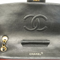 Chanel Shoulder Bag Matelasse Lambskin Black Women's