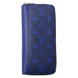 Louis Vuitton LOUIS VUITTON Wallet Taigarama Men's Long Zippy Vertical Cobalt M30447 Blue Round