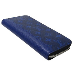 Louis Vuitton LOUIS VUITTON Wallet Taigarama Men's Long Zippy Vertical Cobalt M30447 Blue Round