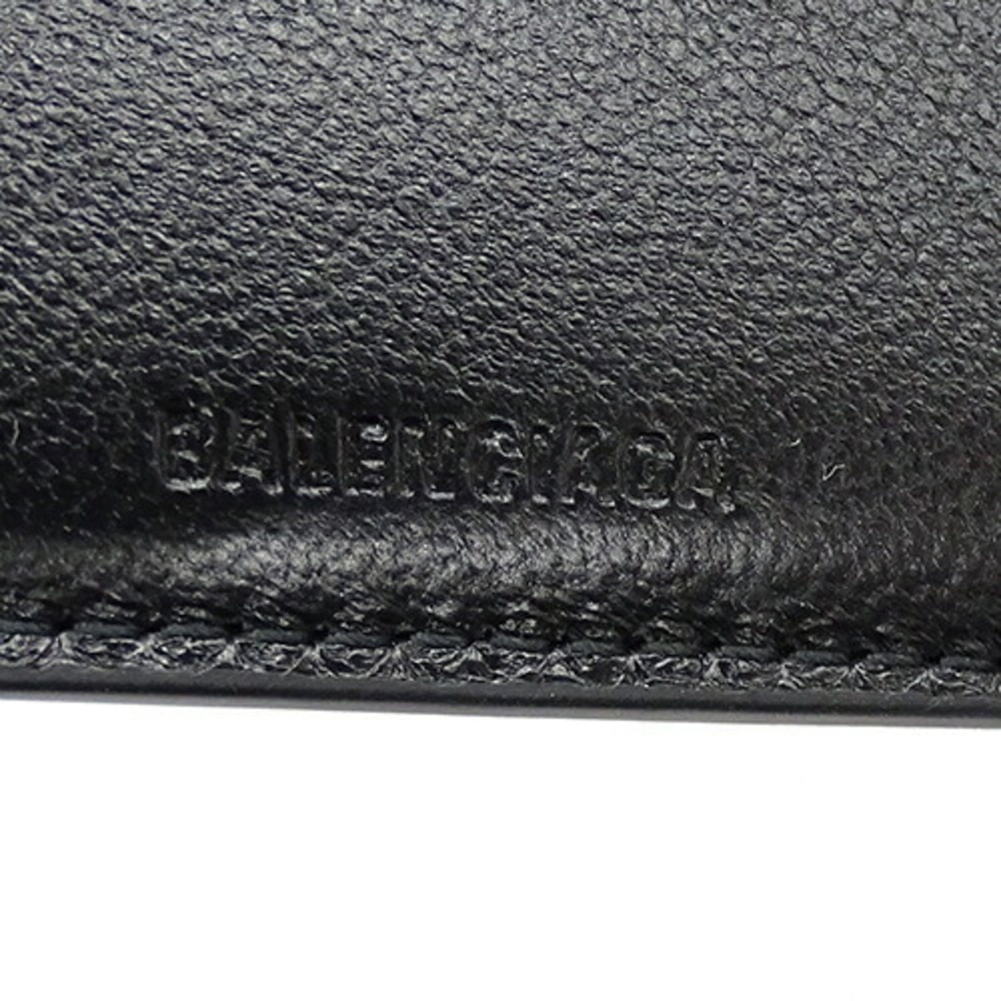 BALENCIAGA Wallet for Women and Men, Bi-fold Wallet, Leather, Neo Classic, Black, 650870, Compact