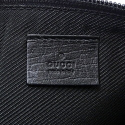 GUCCI Pouch Women's Hand Handbag GG Canvas Black 07198