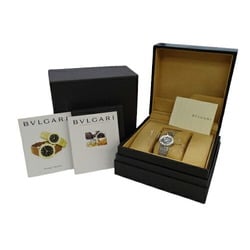 BVLGARI Women's Watch Date Quartz Stainless Steel SS BB23SS Silver Black Polished