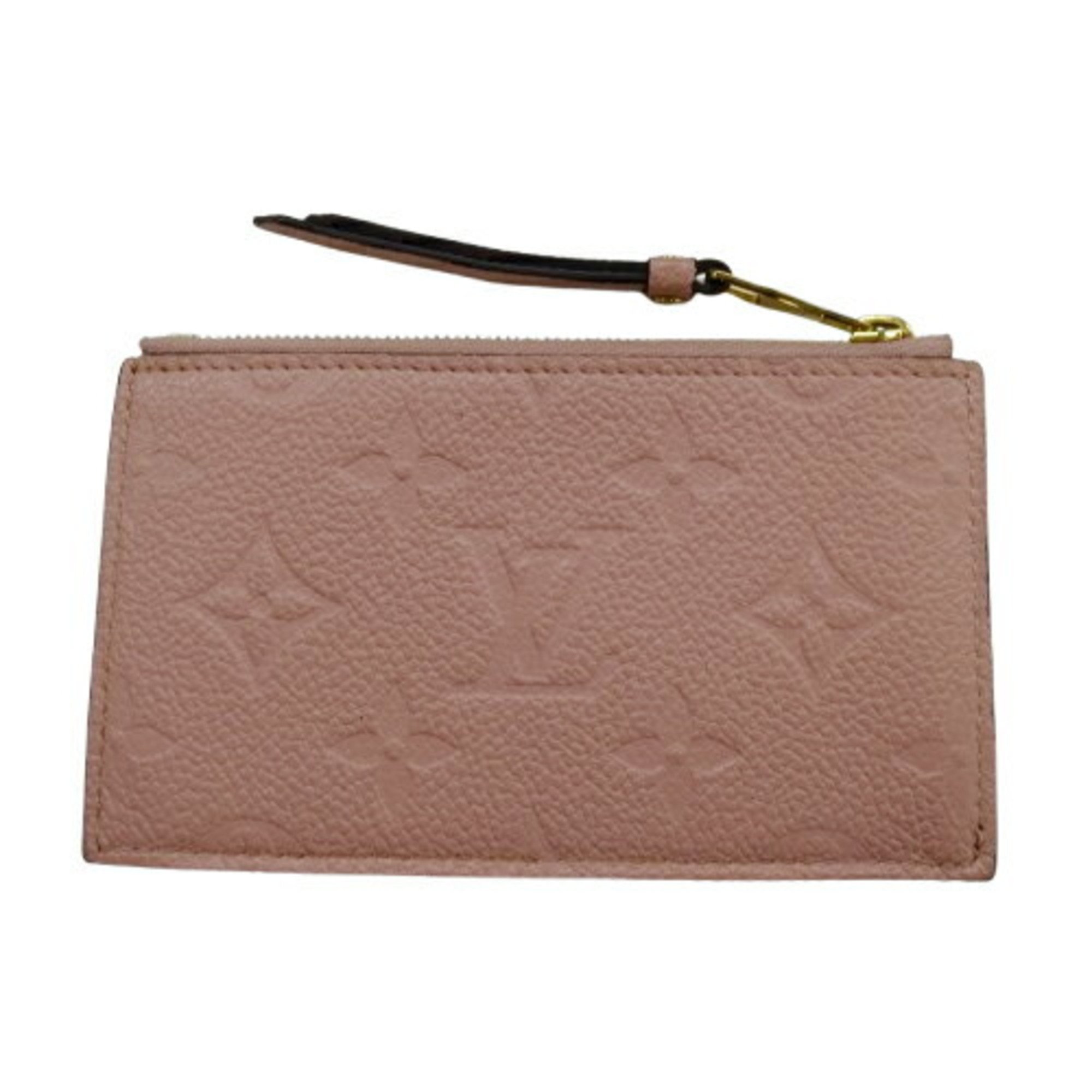 Louis Vuitton LOUIS VUITTON Wallet Monogram Empreinte Ladies Coin Case Purse Porte Carte Zip Rose Poudre M67853 NZ2109 Compact