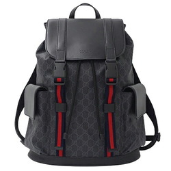 GUCCI Bag Men's Backpack GG Supreme Black 465563