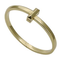 Tiffany & Co. Bracelet for Women and Men, Bangle, 750YG, T-One Wide Hinge, Large, Yellow Gold