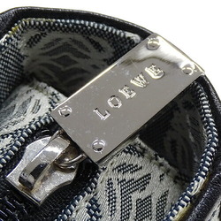 LOEWE Women's Anagram Handbag Tote Bag Canvas Leather Gray Black