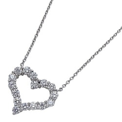 Tiffany & Co. Necklace for Women, Pendant, PT950, Diamond, Sentimental Heart, Small, Platinum