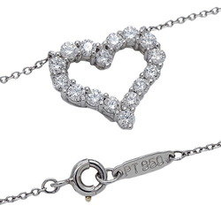 Tiffany & Co. Necklace for Women, Pendant, PT950, Diamond, Sentimental Heart, Small, Platinum