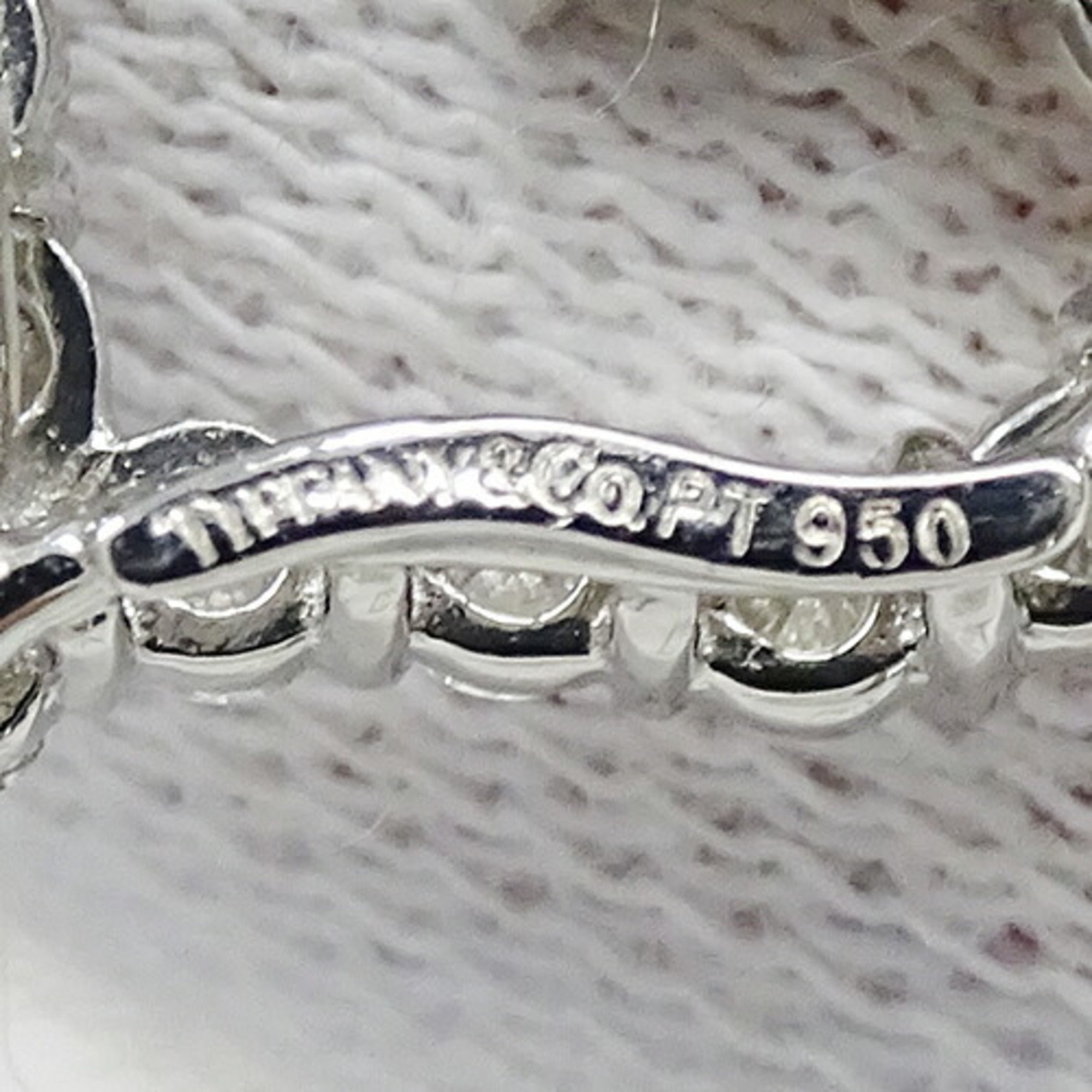 Tiffany & Co. Necklace for Women, Pendant, PT950, Diamond, Sentimental Heart, Small, Platinum