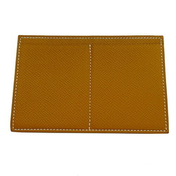 Hermes HERMES Wallet Passant Compact Women's Men's Bi-fold Epsom Leather Toffee X Stamp